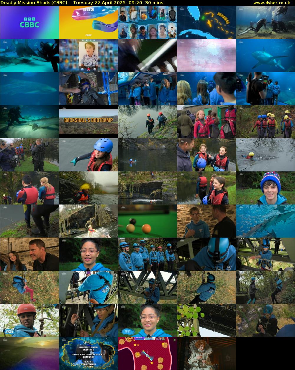 Deadly Mission Shark (CBBC) Tuesday 22 April 2025 09:20 - 09:50