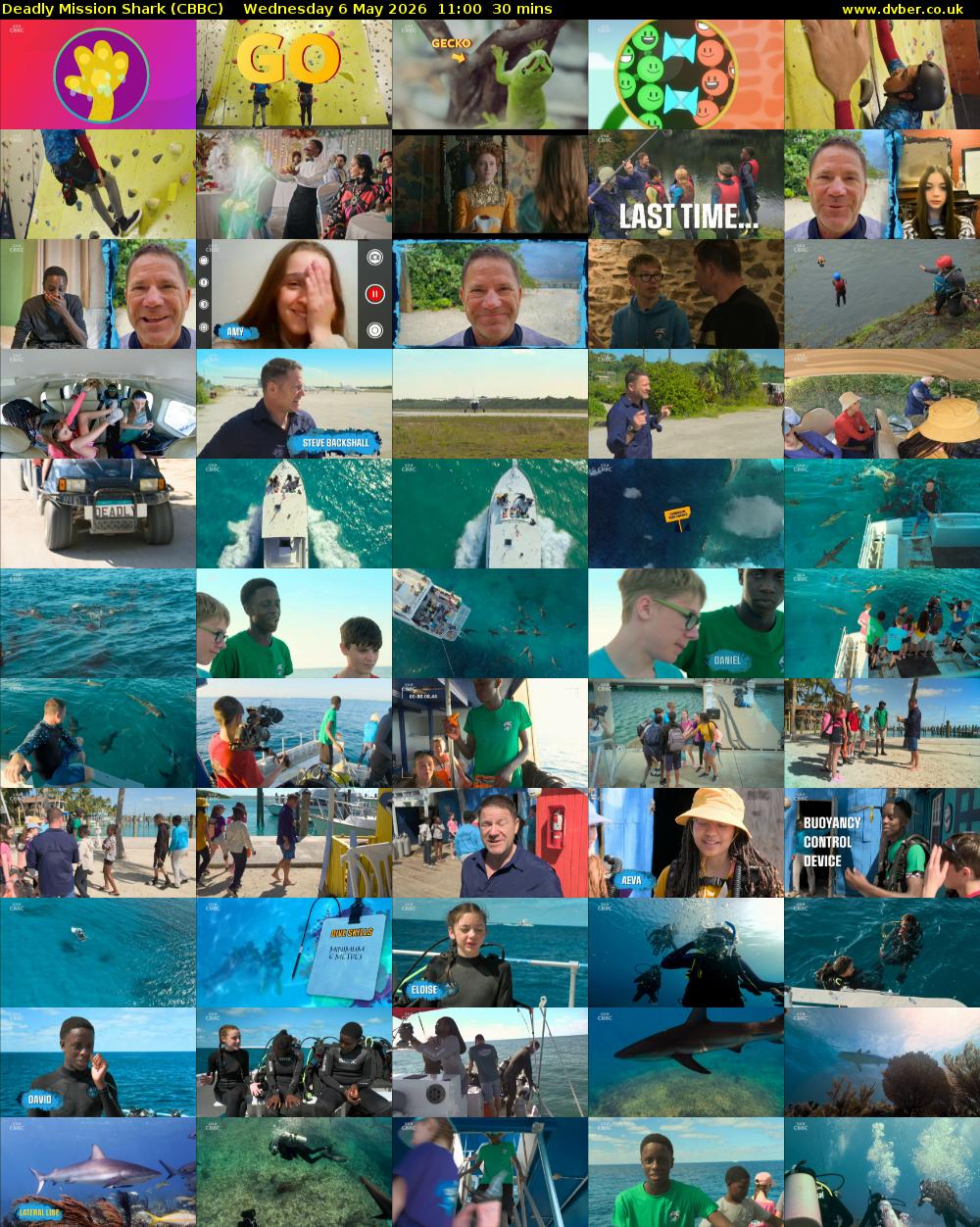 Deadly Mission Shark (CBBC) Wednesday 6 May 2026 11:00 - 11:30