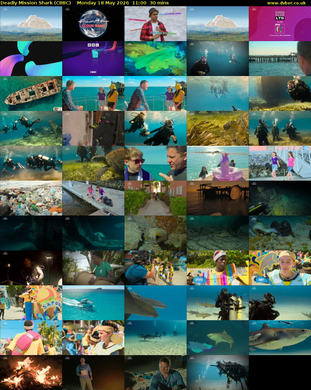 Deadly Mission Shark (CBBC) Monday 18 May 2026 11:00 - 11:30