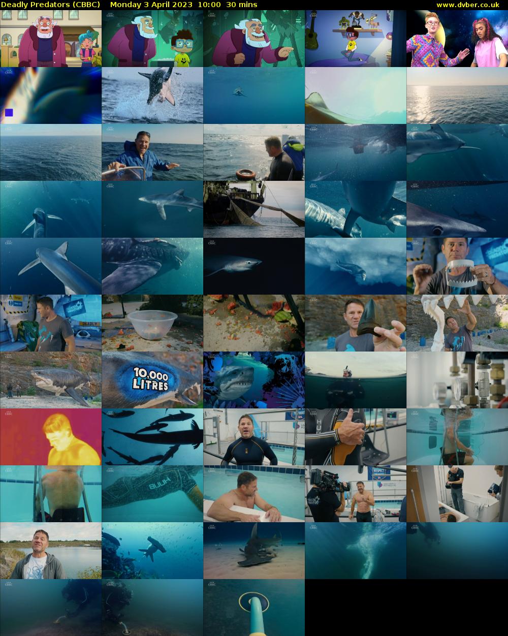Deadly Predators (CBBC) Monday 3 April 2023 10:00 - 10:30