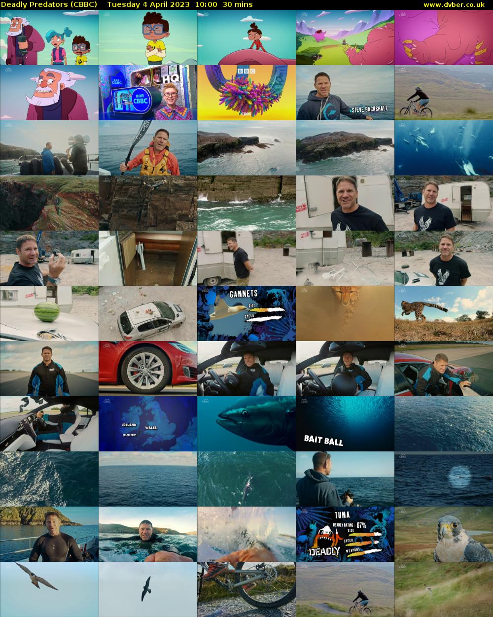 Deadly Predators (CBBC) Tuesday 4 April 2023 10:00 - 10:30