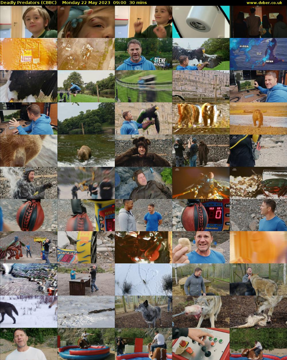 Deadly Predators (CBBC) Monday 22 May 2023 09:00 - 09:30