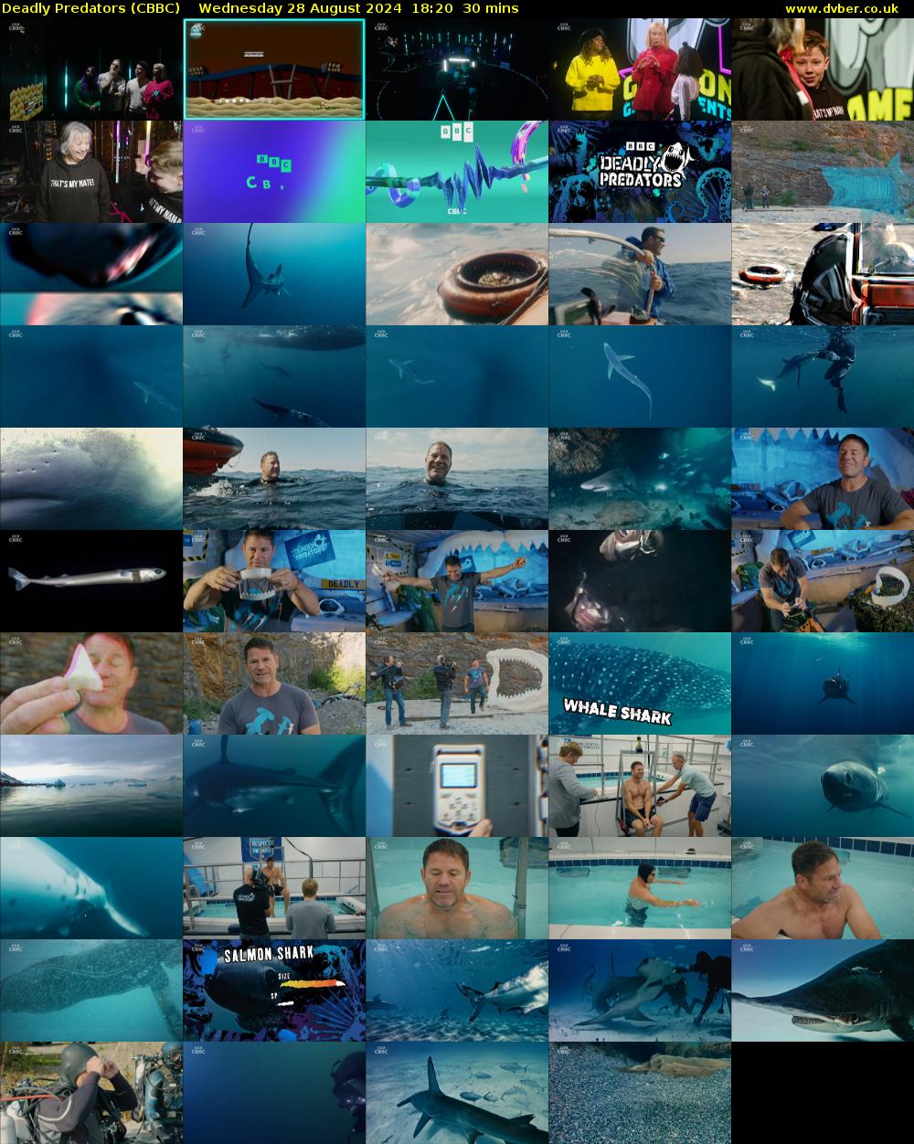 Deadly Predators (CBBC) Wednesday 28 August 2024 18:20 - 18:50