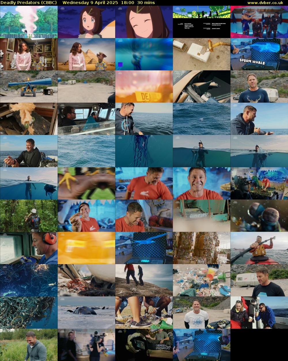 Deadly Predators (CBBC) Wednesday 9 April 2025 18:00 - 18:30