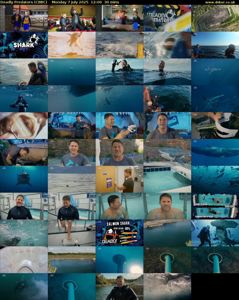 Deadly Predators (CBBC) Monday 7 July 2025 12:00 - 12:30