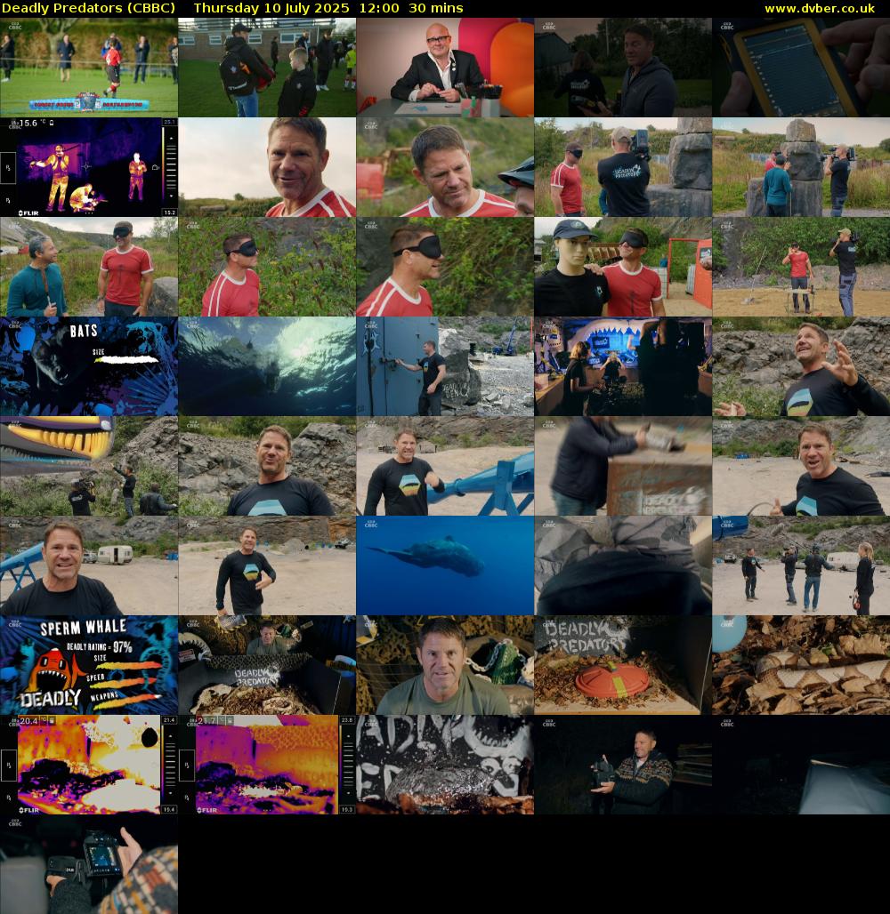 Deadly Predators (CBBC) Thursday 10 July 2025 12:00 - 12:30