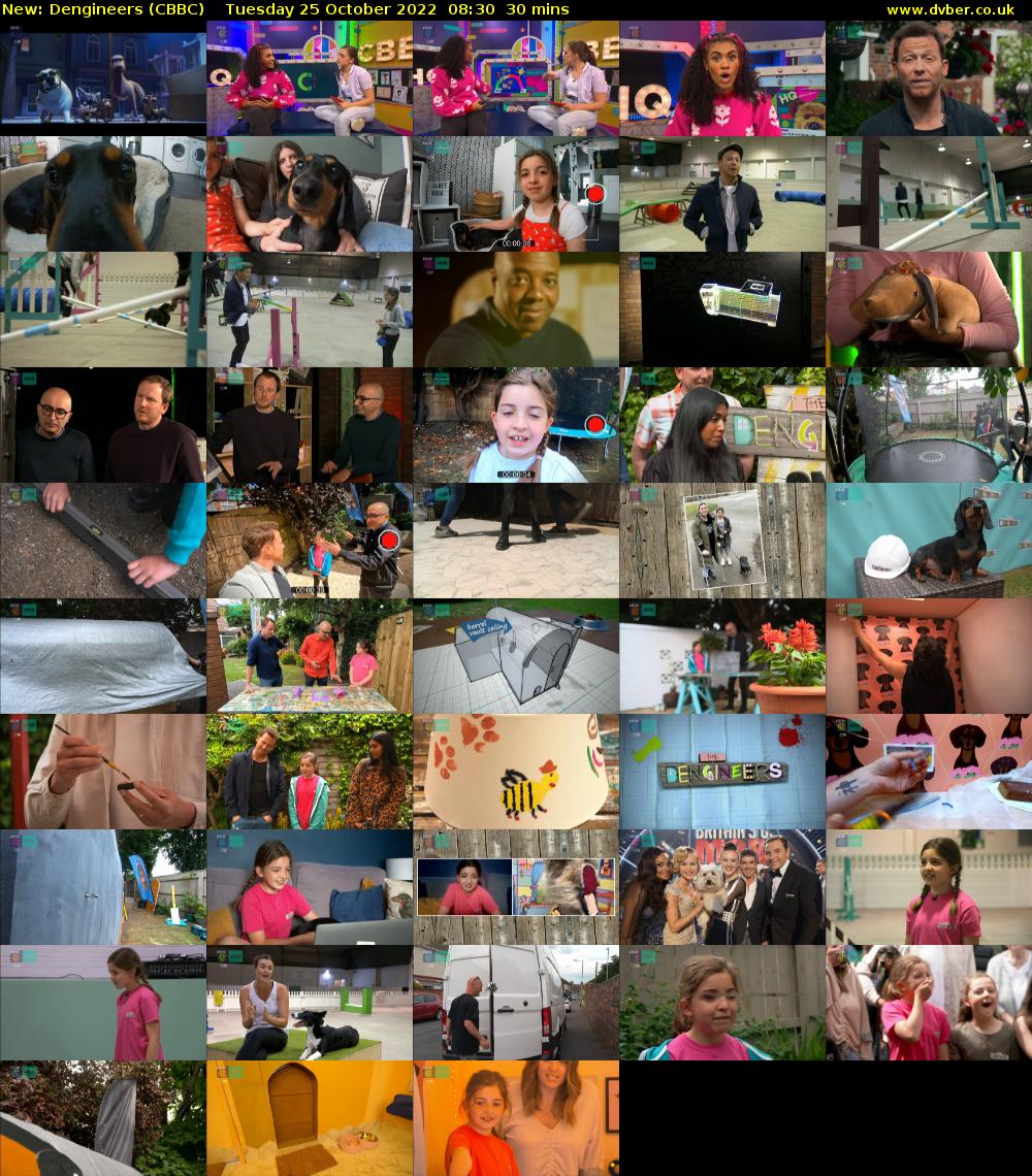 Dengineers (CBBC) Tuesday 25 October 2022 08:30 - 09:00