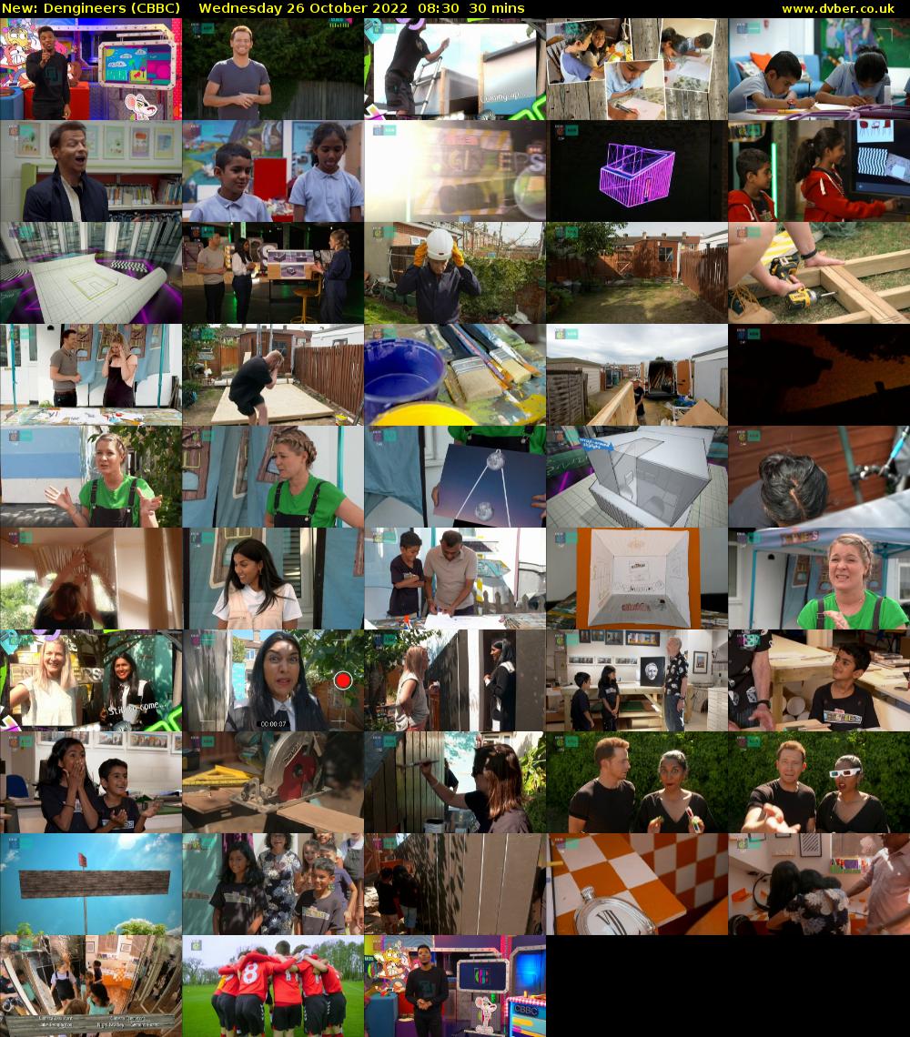 Dengineers (CBBC) Wednesday 26 October 2022 08:30 - 09:00