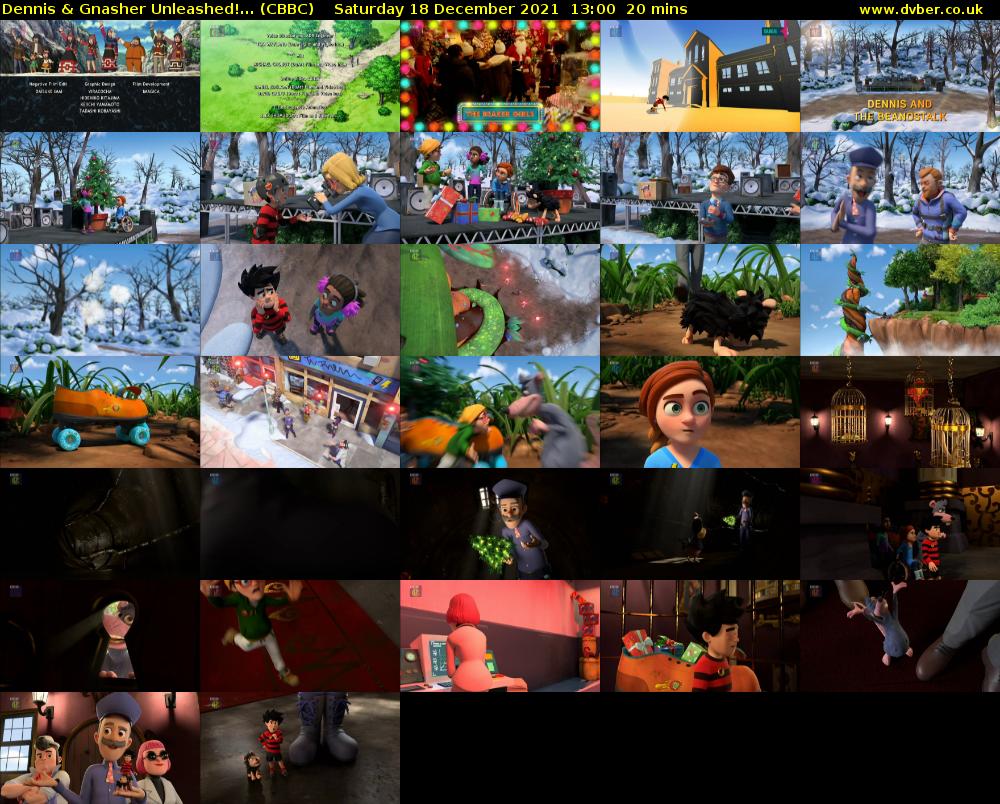 Dennis & Gnasher Unleashed!... (CBBC) Saturday 18 December 2021 13:00 - 13:20