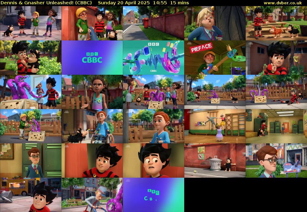 Dennis & Gnasher Unleashed! (CBBC) Sunday 20 April 2025 14:55 - 15:10