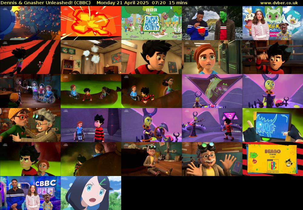 Dennis & Gnasher Unleashed! (CBBC) Monday 21 April 2025 07:20 - 07:35