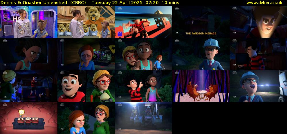 Dennis & Gnasher Unleashed! (CBBC) Tuesday 22 April 2025 07:20 - 07:30