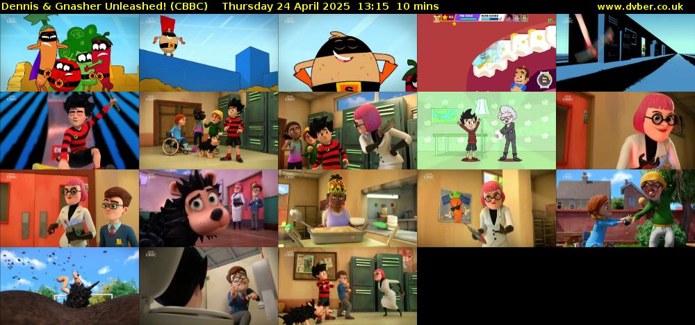 Dennis & Gnasher Unleashed! (CBBC) Thursday 24 April 2025 13:15 - 13:25