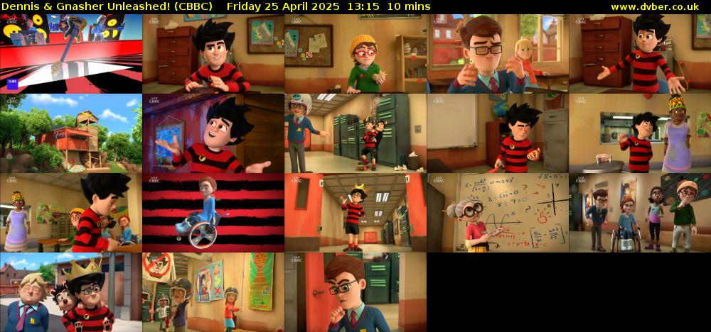 Dennis & Gnasher Unleashed! (CBBC) Friday 25 April 2025 13:15 - 13:25
