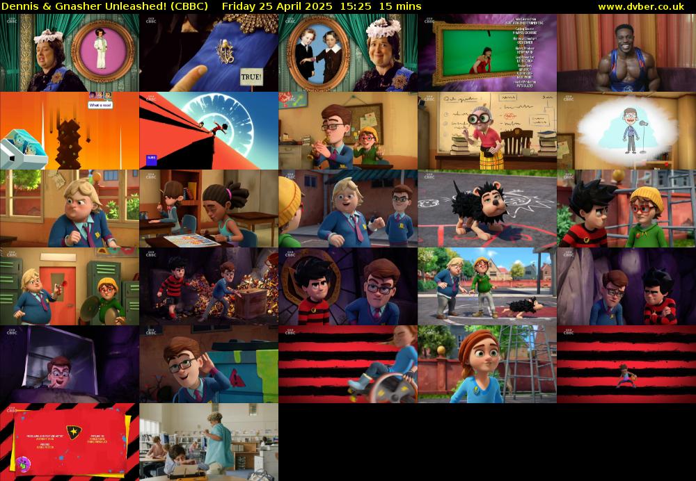 Dennis & Gnasher Unleashed! (CBBC) Friday 25 April 2025 15:25 - 15:40
