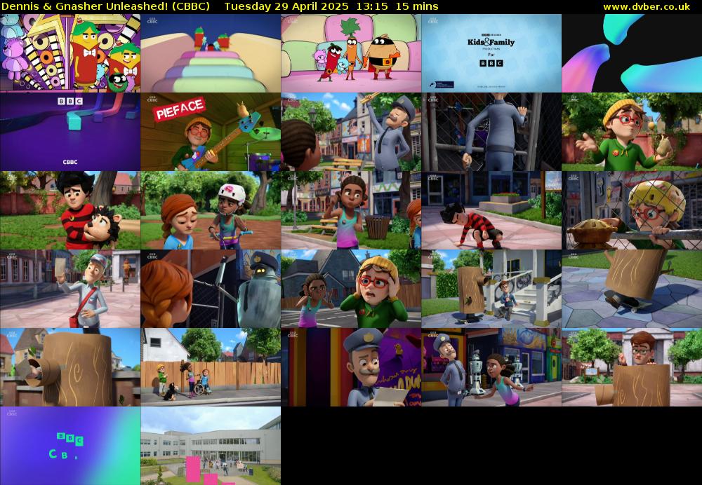 Dennis & Gnasher Unleashed! (CBBC) Tuesday 29 April 2025 13:15 - 13:30