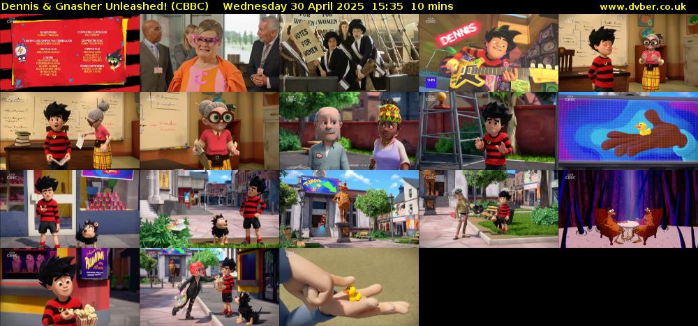 Dennis & Gnasher Unleashed! (CBBC) Wednesday 30 April 2025 15:35 - 15:45