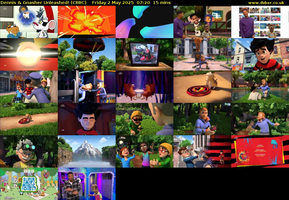 Dennis & Gnasher Unleashed! (CBBC) Friday 2 May 2025 07:20 - 07:35