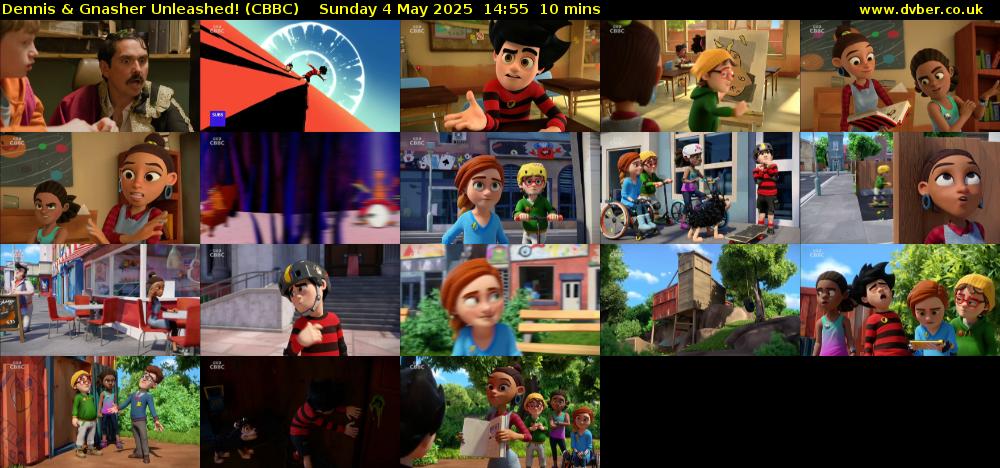 Dennis & Gnasher Unleashed! (CBBC) Sunday 4 May 2025 14:55 - 15:05