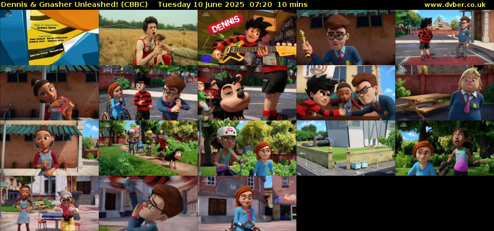 Dennis & Gnasher Unleashed! (CBBC) Tuesday 10 June 2025 07:20 - 07:30