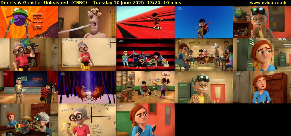 Dennis & Gnasher Unleashed! (CBBC) Tuesday 10 June 2025 13:20 - 13:30