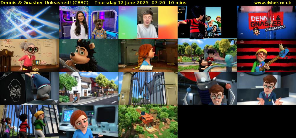 Dennis & Gnasher Unleashed! (CBBC) Thursday 12 June 2025 07:20 - 07:30