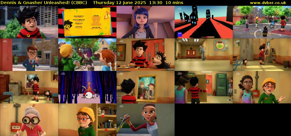 Dennis & Gnasher Unleashed! (CBBC) Thursday 12 June 2025 13:30 - 13:40