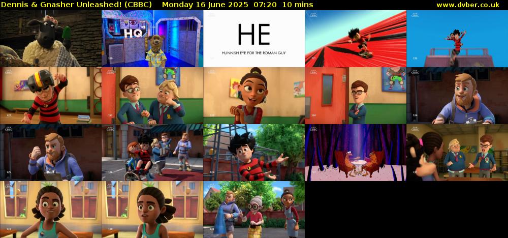 Dennis & Gnasher Unleashed! (CBBC) Monday 16 June 2025 07:20 - 07:30