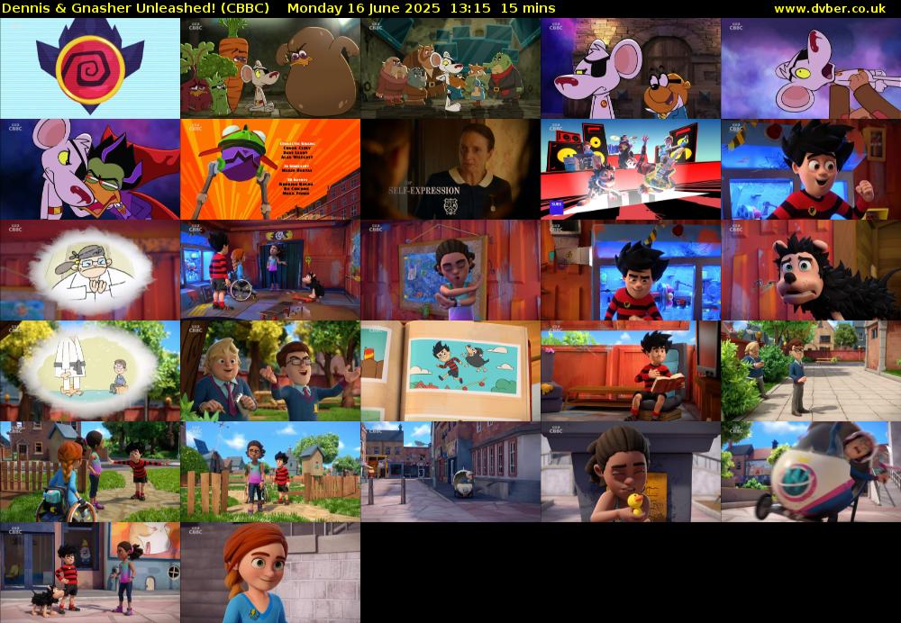 Dennis & Gnasher Unleashed! (CBBC) Monday 16 June 2025 13:15 - 13:30