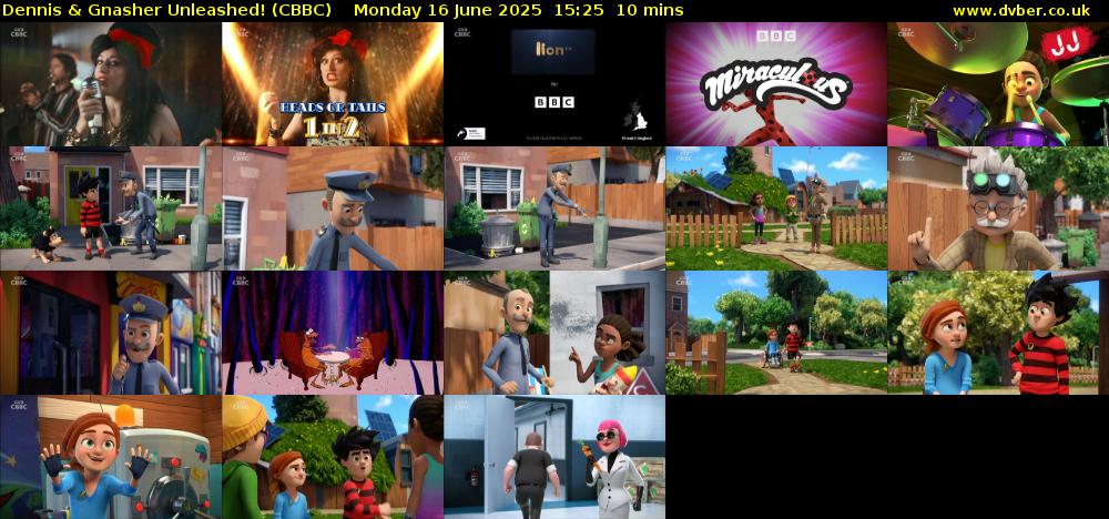 Dennis & Gnasher Unleashed! (CBBC) Monday 16 June 2025 15:25 - 15:35