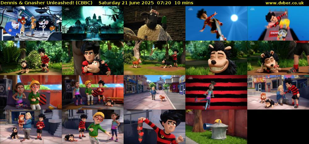 Dennis & Gnasher Unleashed! (CBBC) Saturday 21 June 2025 07:20 - 07:30