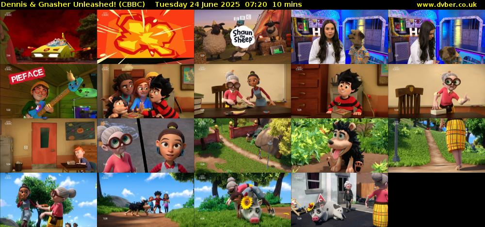 Dennis & Gnasher Unleashed! (CBBC) Tuesday 24 June 2025 07:20 - 07:30
