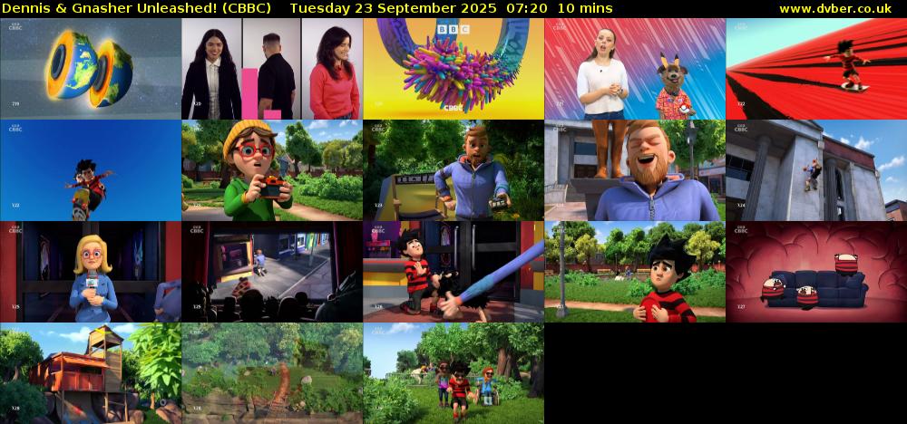 Dennis & Gnasher Unleashed! (CBBC) Tuesday 23 September 2025 07:20 - 07:30