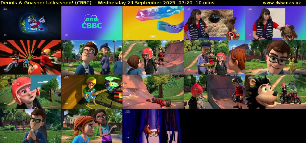 Dennis & Gnasher Unleashed! (CBBC) Wednesday 24 September 2025 07:20 - 07:30