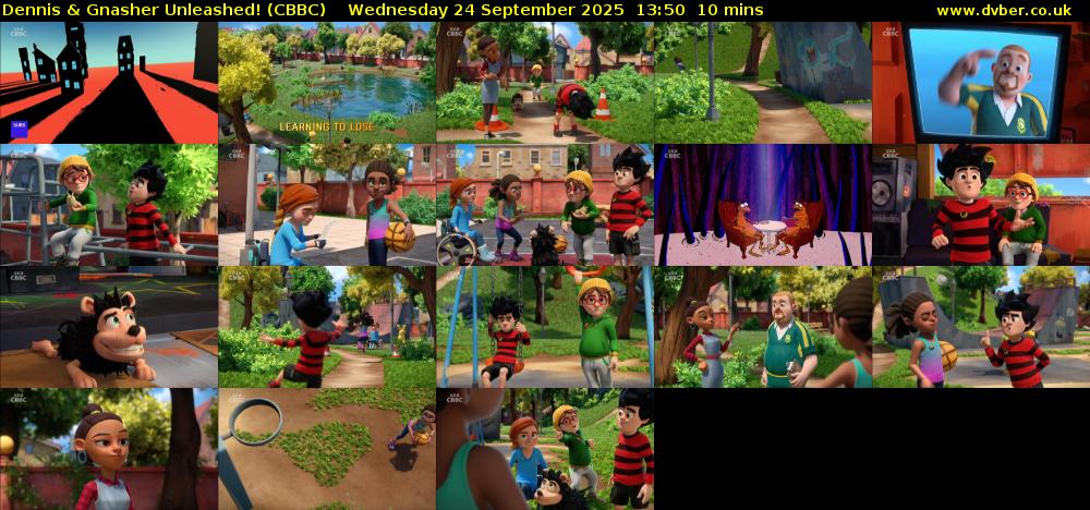 Dennis & Gnasher Unleashed! (CBBC) Wednesday 24 September 2025 13:50 - 14:00