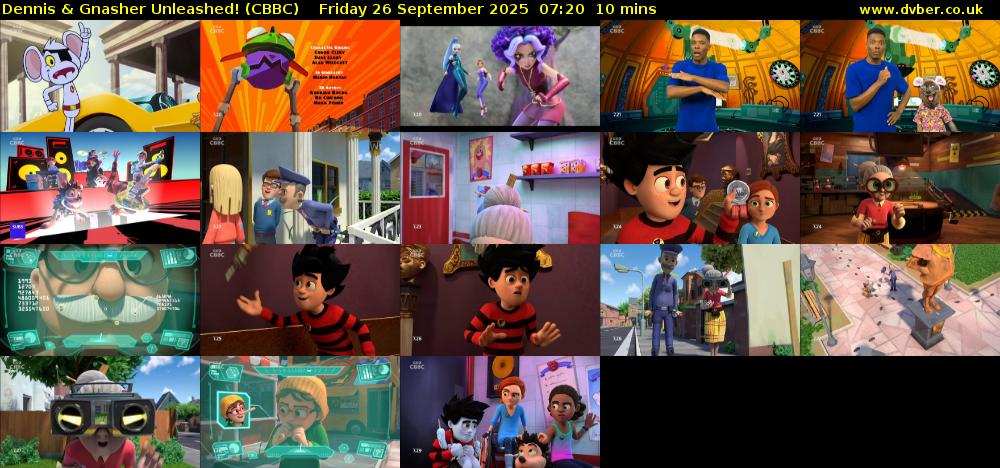Dennis & Gnasher Unleashed! (CBBC) Friday 26 September 2025 07:20 - 07:30