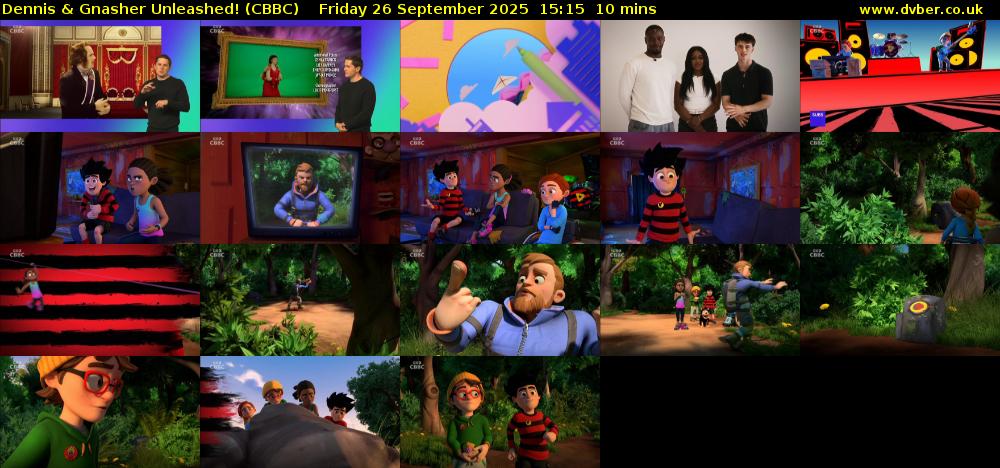 Dennis & Gnasher Unleashed! (CBBC) Friday 26 September 2025 15:15 - 15:25