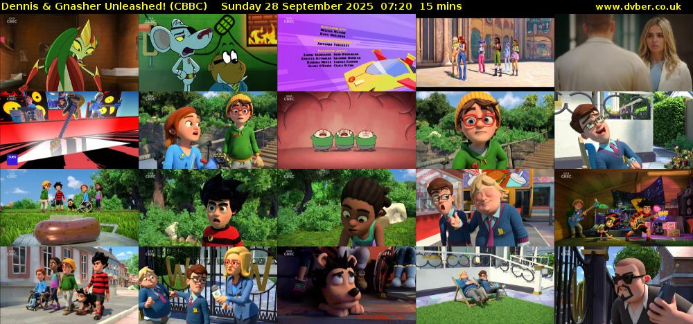 Dennis & Gnasher Unleashed! (CBBC) Sunday 28 September 2025 07:20 - 07:35