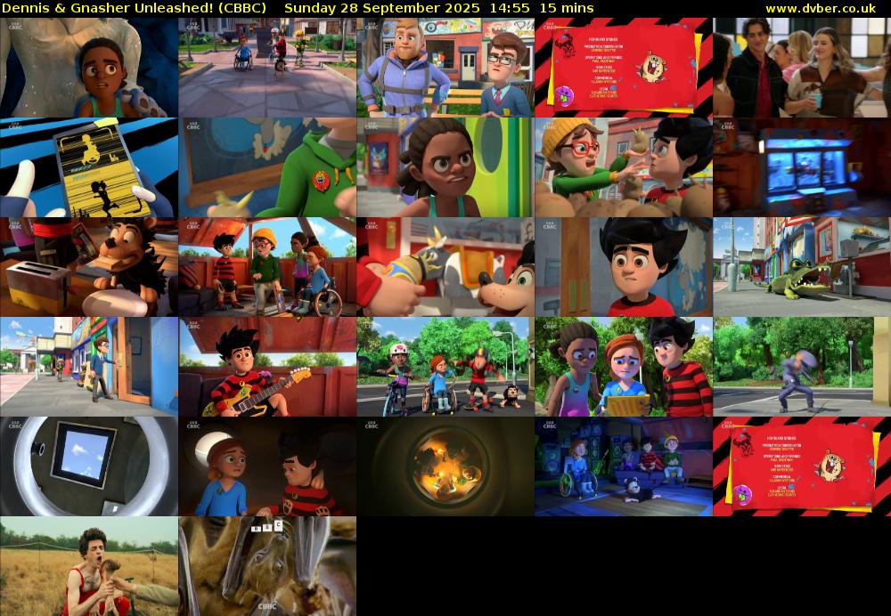 Dennis & Gnasher Unleashed! (CBBC) Sunday 28 September 2025 14:55 - 15:10