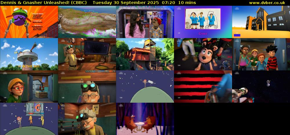Dennis & Gnasher Unleashed! (CBBC) Tuesday 30 September 2025 07:20 - 07:30