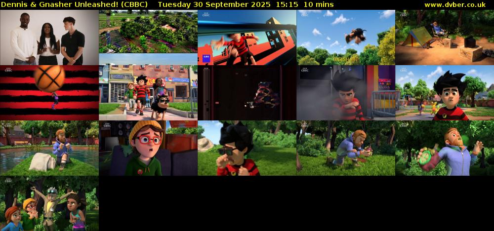 Dennis & Gnasher Unleashed! (CBBC) Tuesday 30 September 2025 15:15 - 15:25