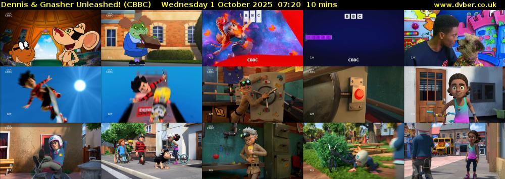 Dennis & Gnasher Unleashed! (CBBC) Wednesday 1 October 2025 07:20 - 07:30