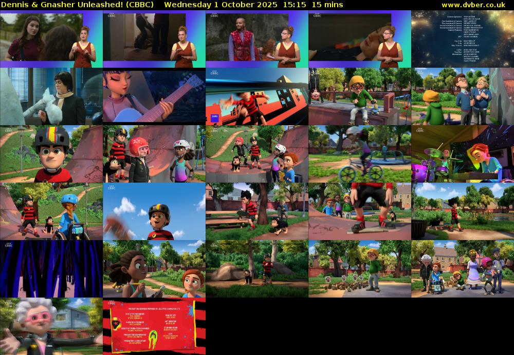 Dennis & Gnasher Unleashed! (CBBC) Wednesday 1 October 2025 15:15 - 15:30