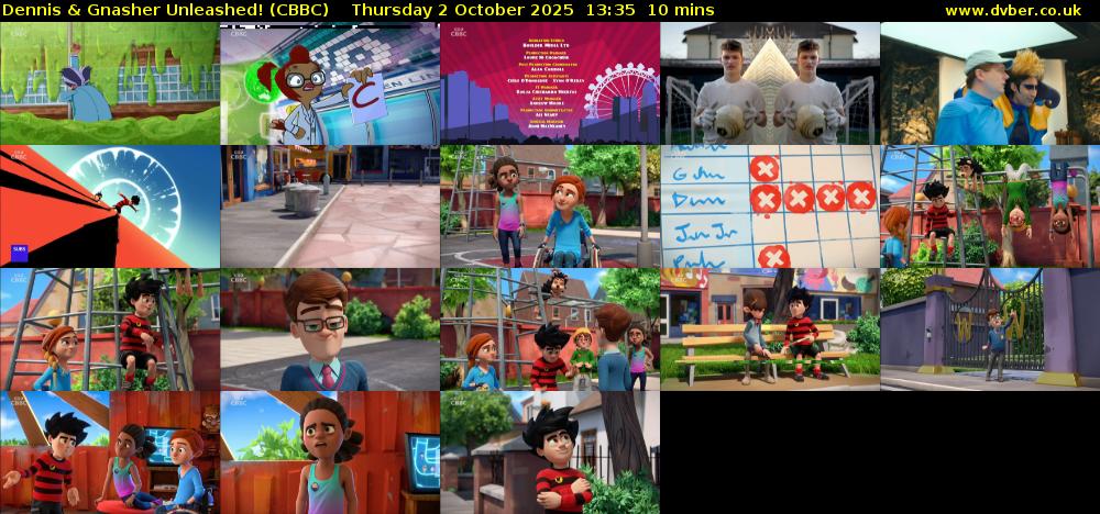 Dennis & Gnasher Unleashed! (CBBC) Thursday 2 October 2025 13:35 - 13:45