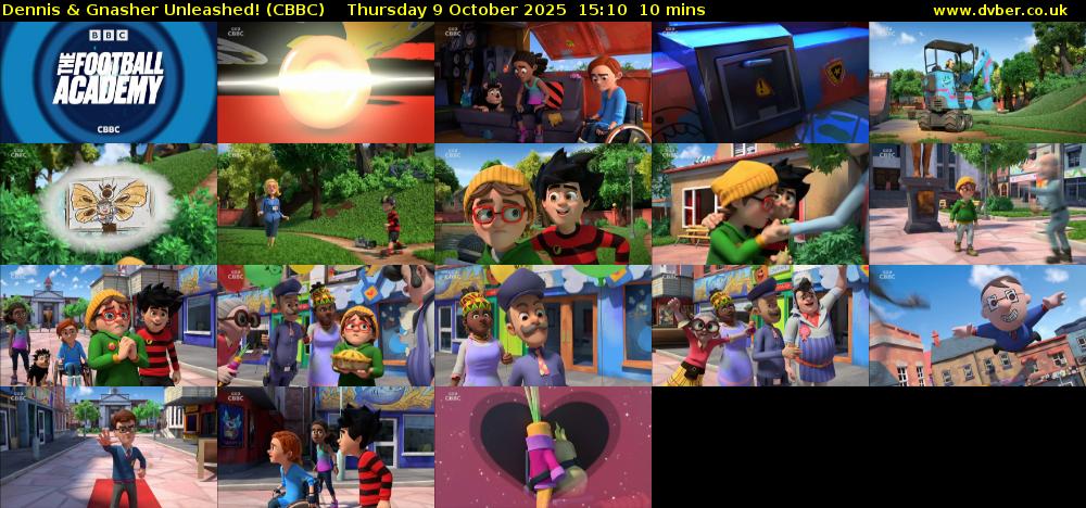 Dennis & Gnasher Unleashed! (CBBC) Thursday 9 October 2025 15:10 - 15:20