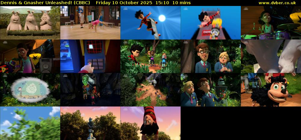Dennis & Gnasher Unleashed! (CBBC) Friday 10 October 2025 15:10 - 15:20