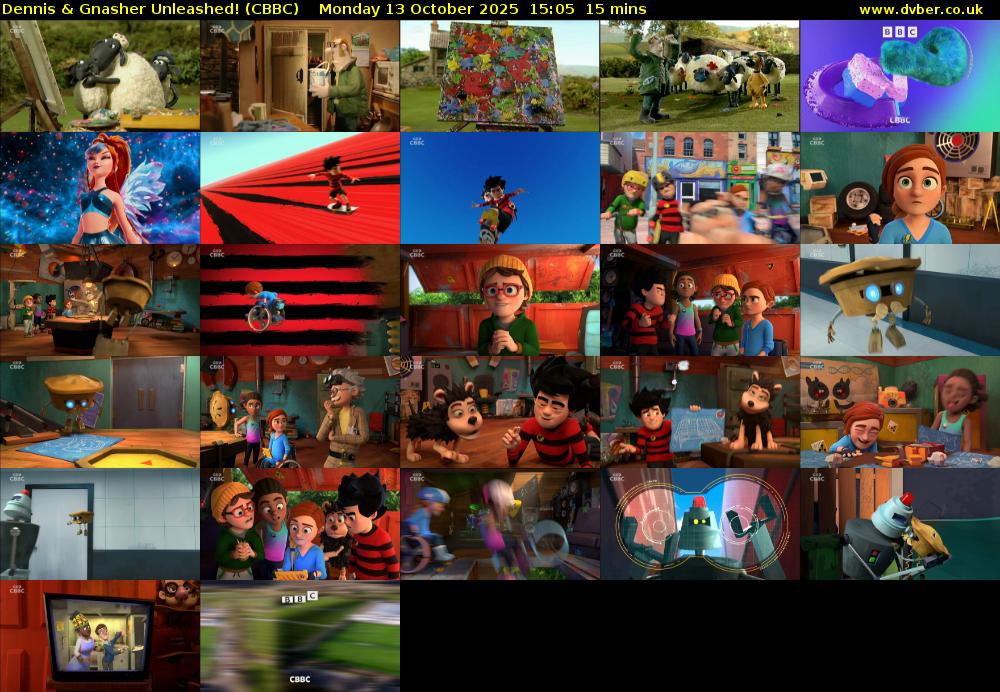 Dennis & Gnasher Unleashed! (CBBC) Monday 13 October 2025 15:05 - 15:20