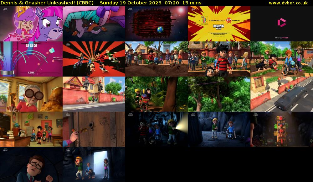 Dennis & Gnasher Unleashed! (CBBC) Sunday 19 October 2025 07:20 - 07:35