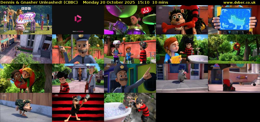 Dennis & Gnasher Unleashed! (CBBC) Monday 20 October 2025 15:10 - 15:20