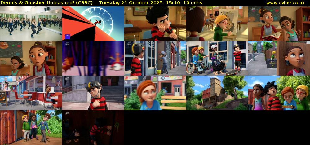 Dennis & Gnasher Unleashed! (CBBC) Tuesday 21 October 2025 15:10 - 15:20